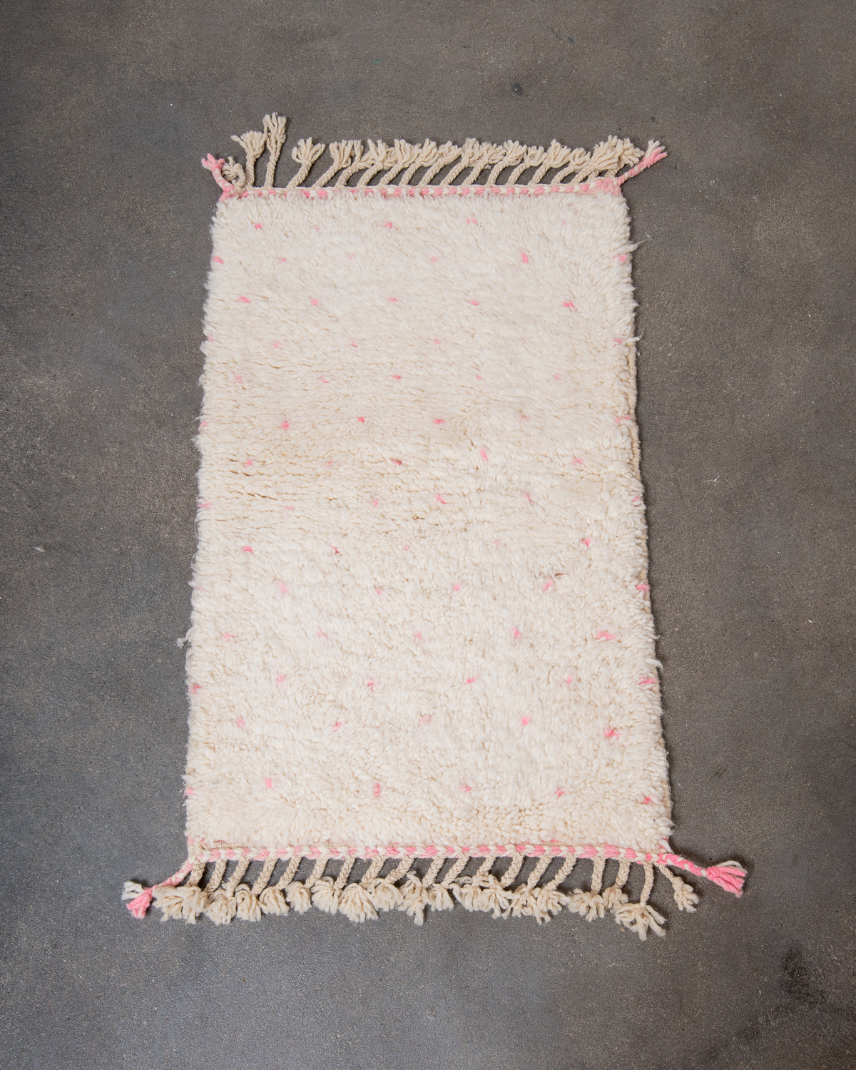 Modern, designer, handcrafted Berber rug from Morocco. Beniourain carpet with beautiful colours and patterns and fluffy wool texture.
